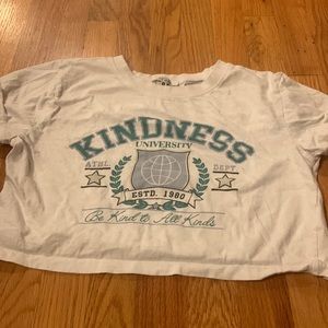Cute kindness crop top